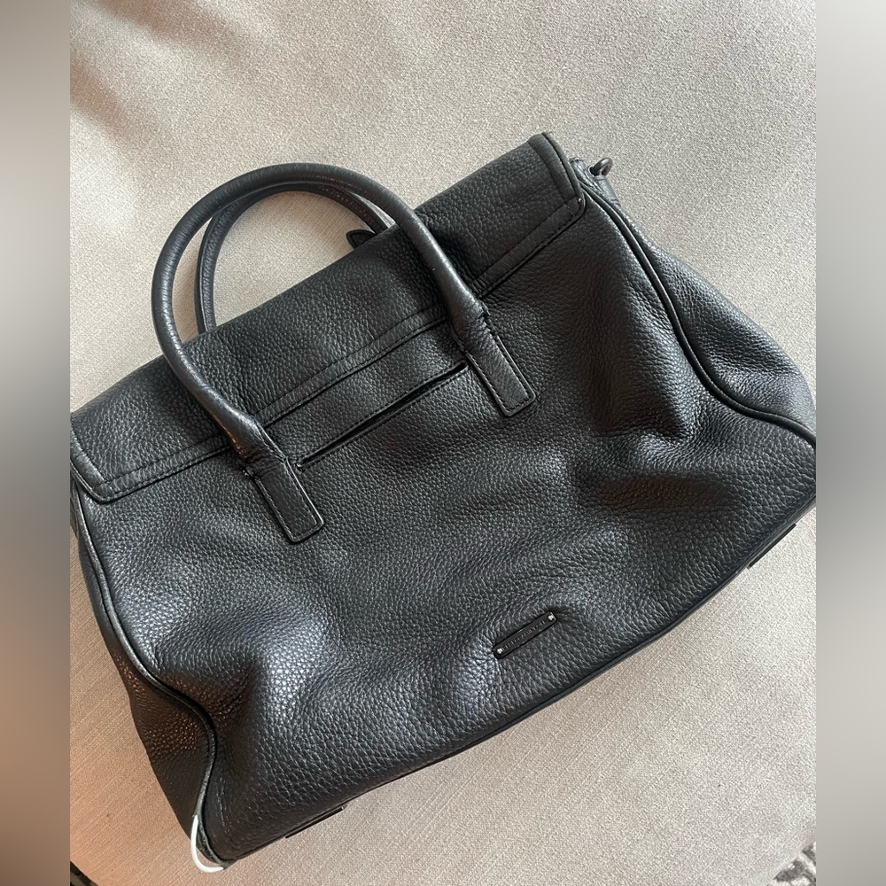 Rebecca Minkoff black handbag - tears and worns shown in photos